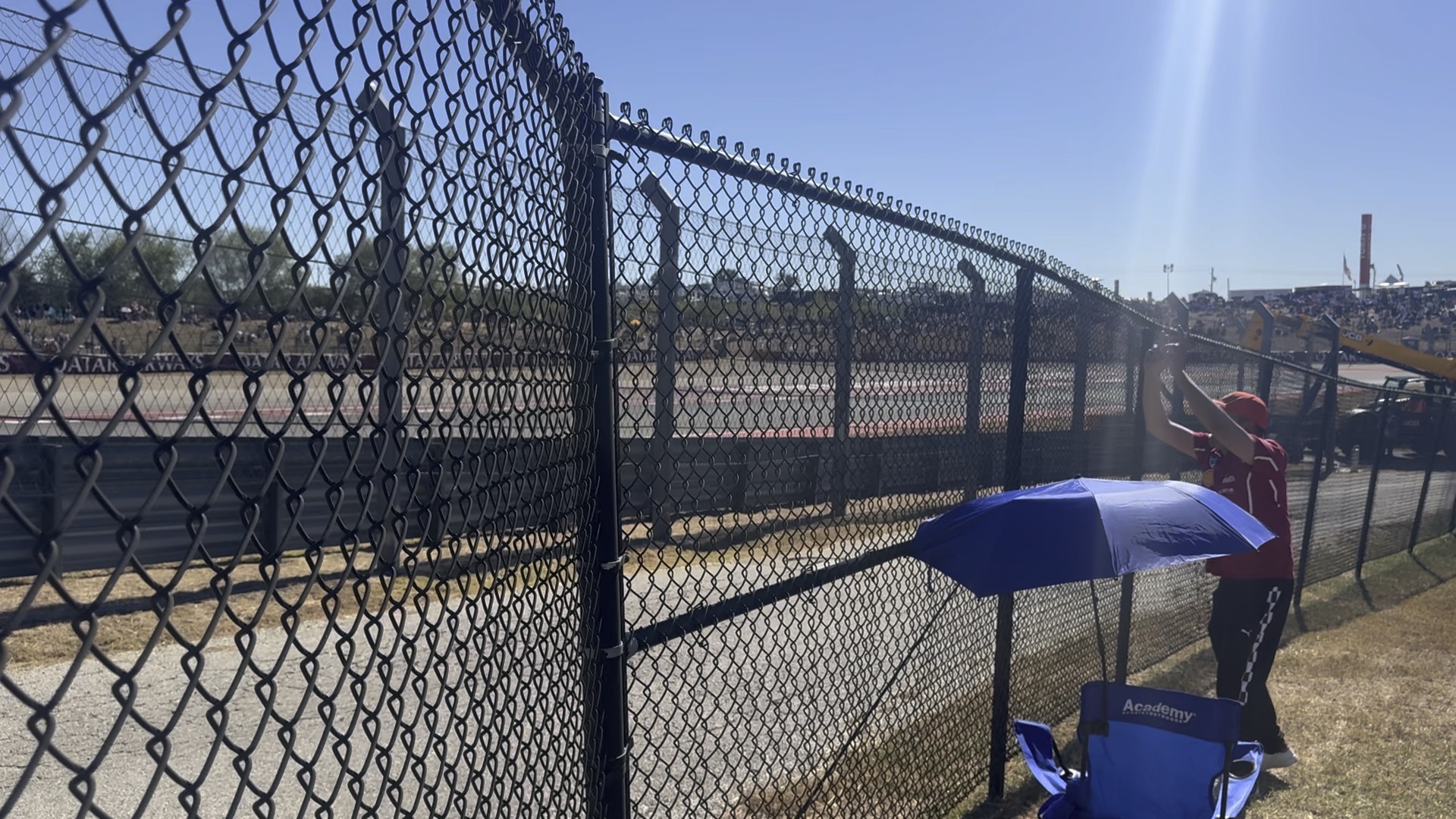 Chain link temporary fence panels on a construction site in Fort Lauderdale